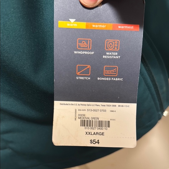 St. John's Bay Men's Dark Teal Vest - Picture 4 of 7